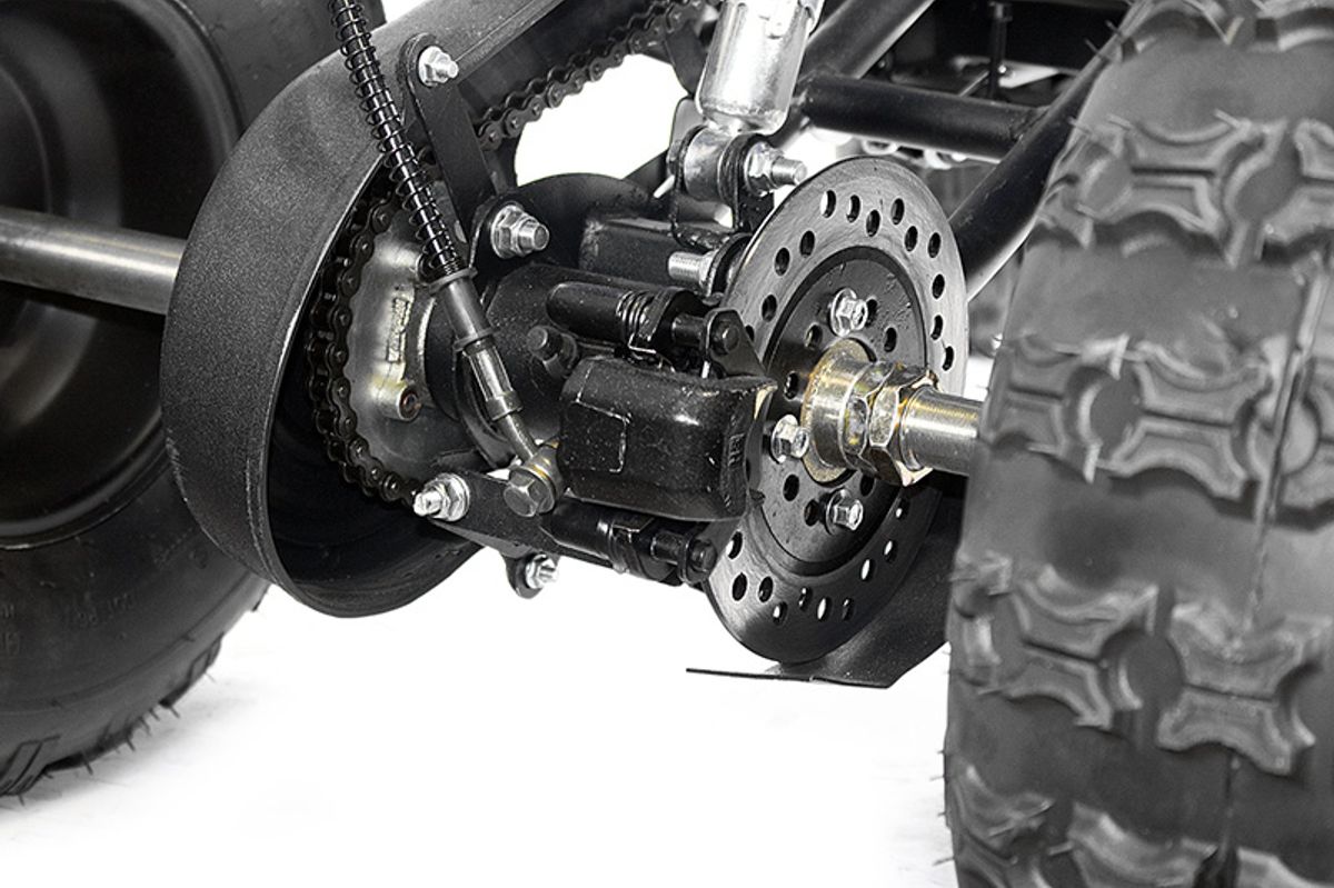 Warrior 1000W elquad med speedometer og bagasjebrett