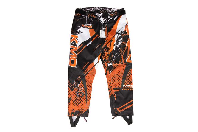 Hovedbilde KIMO motocrossbukse barn med beskyttere oransje
