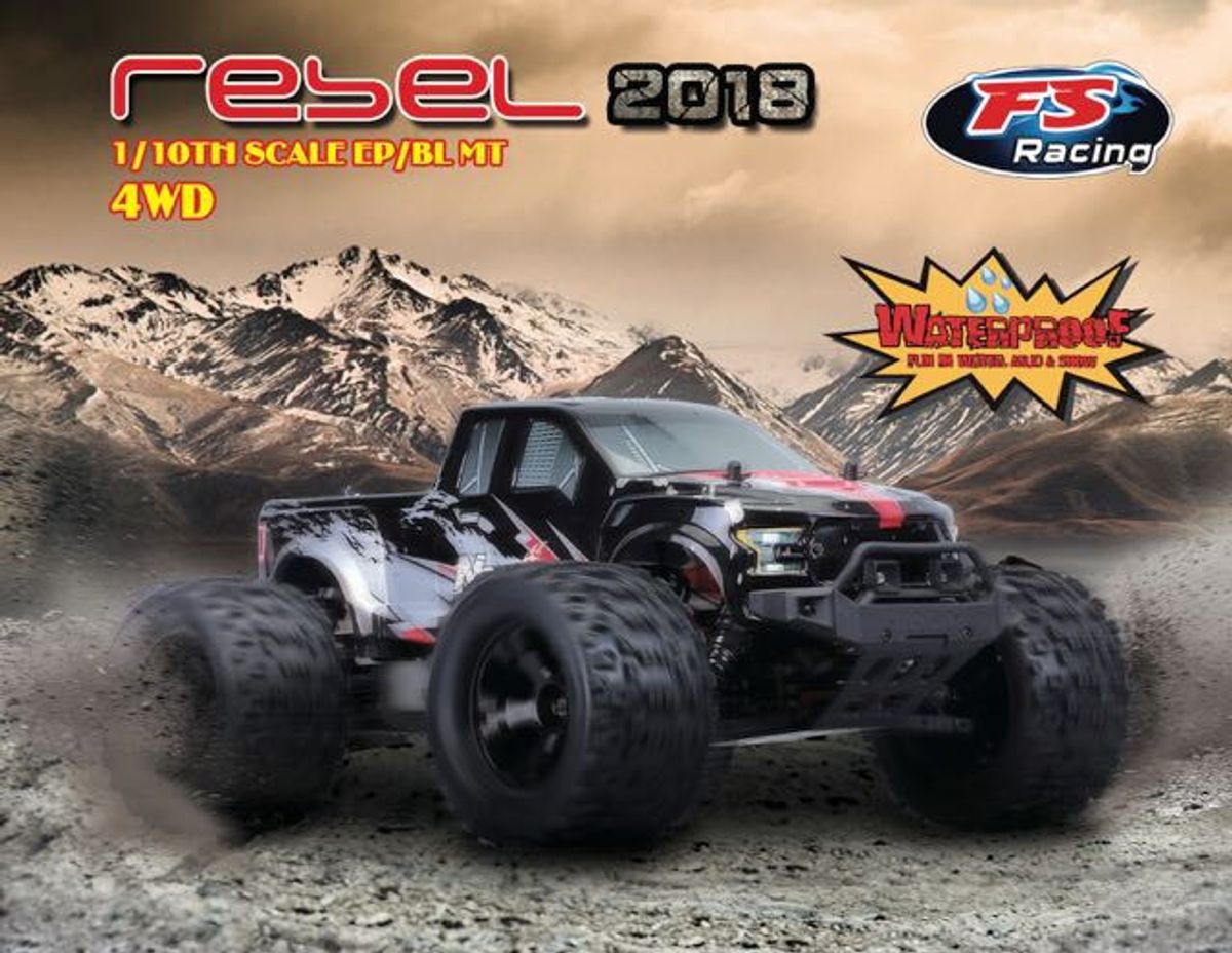 FS Racing Rebel 1/10 Børsteløs Monster Truck RTR