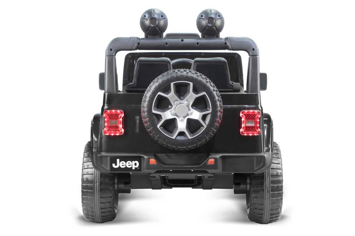 Jeep Wrangler Rubicon barnebil 12V 4x4 med LED og BT