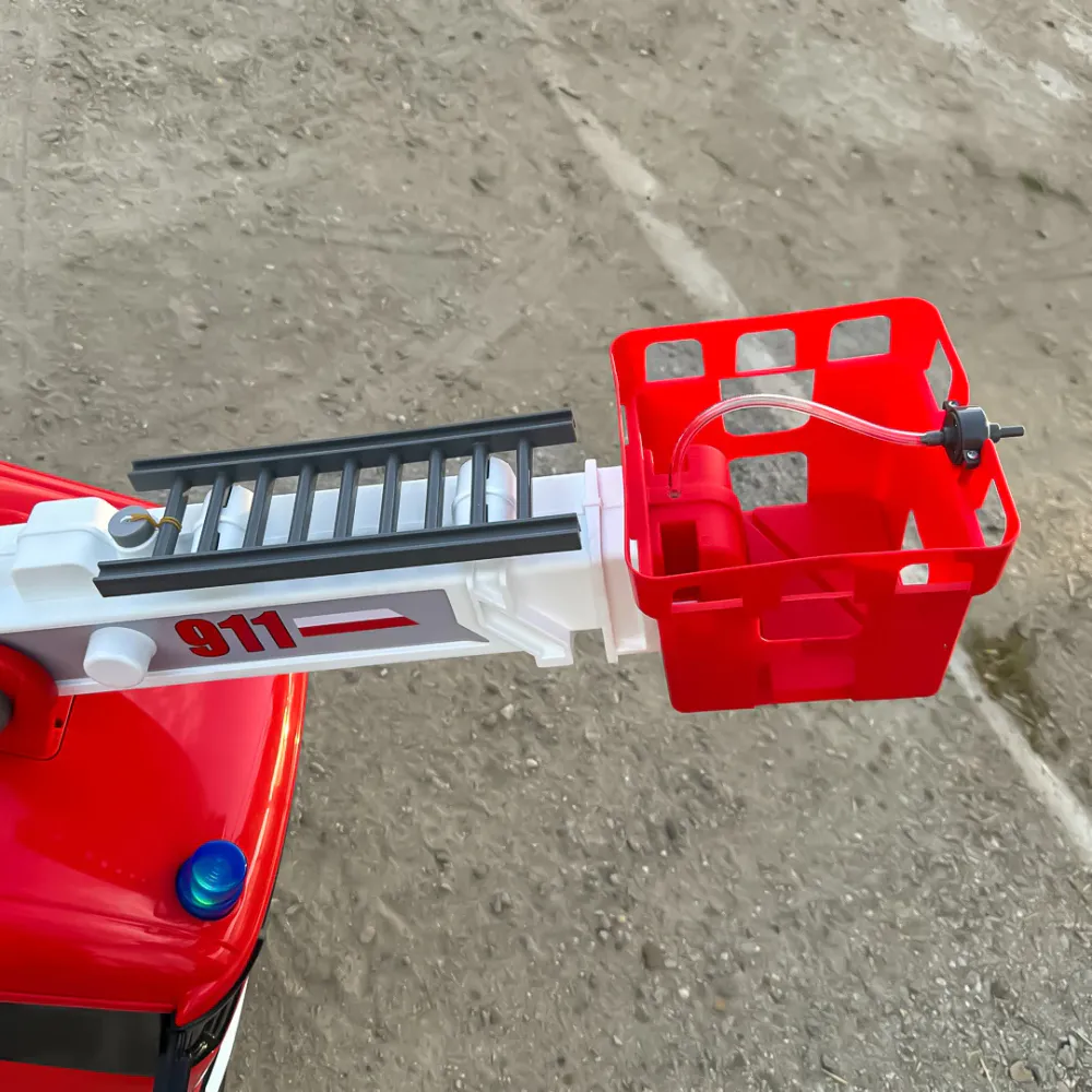 Elektrisk brannbil for barn 2-7 år - 140W - 12V