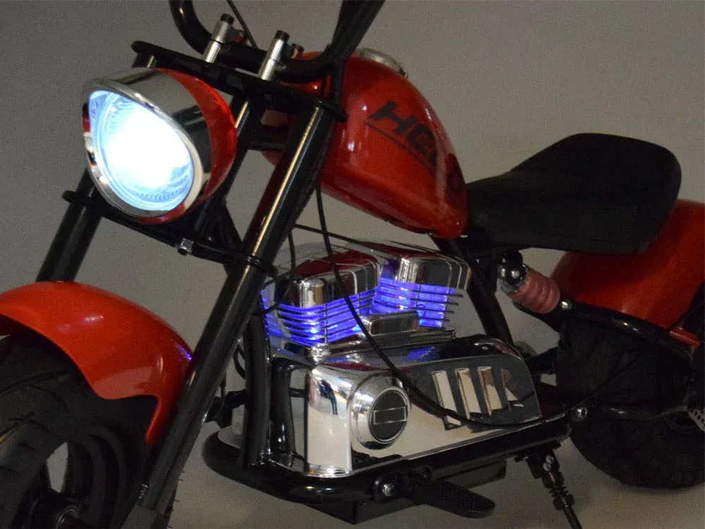 Elektrisk motorsykkel Old-School 300W 24V – Rød