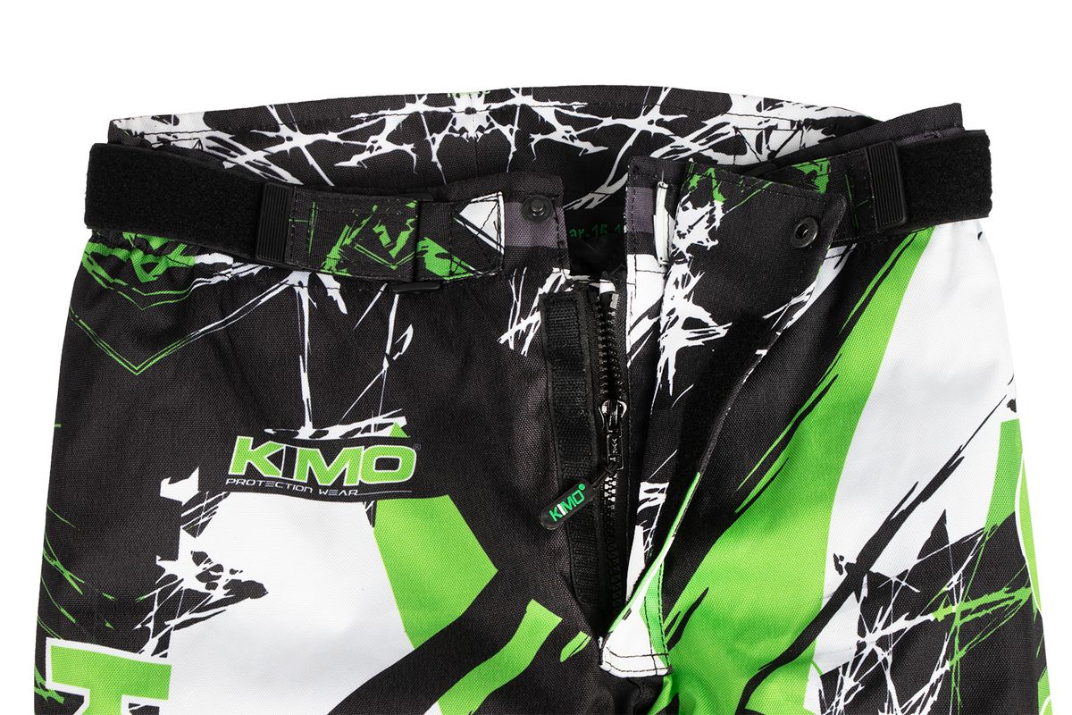 KIMO motocrossbukse barn med beskyttere grønn