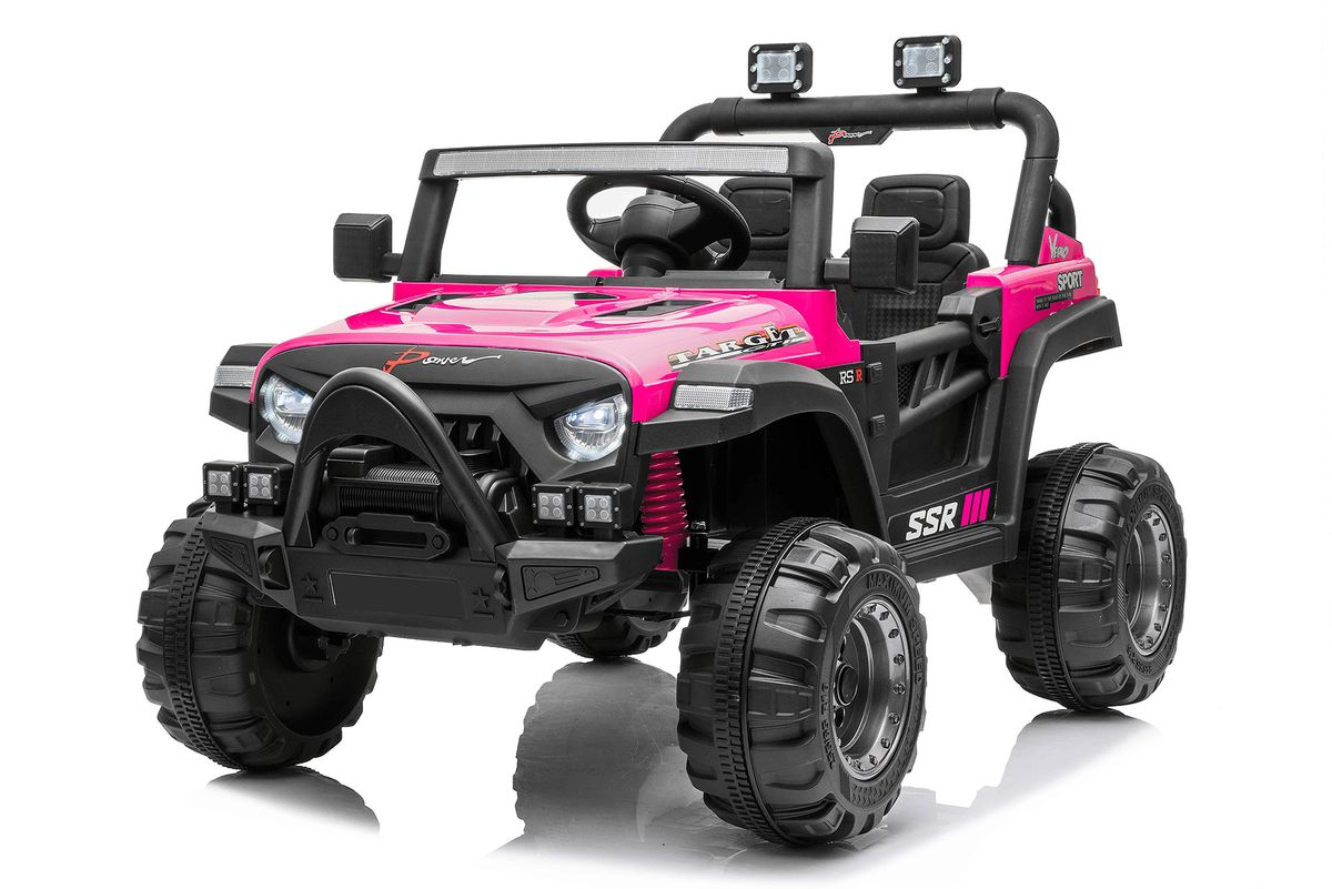 Kidix Geländewagen elbil barn 12V toseter med lys