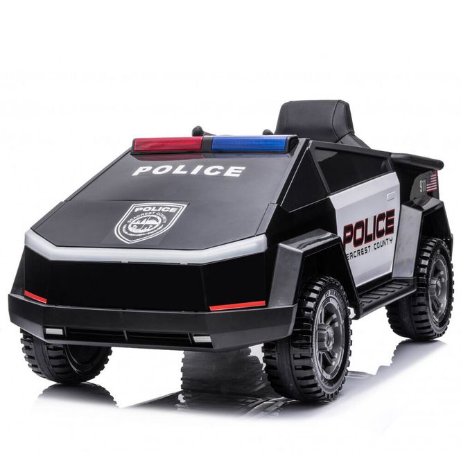 Hovedbilde Cyber Truck elektrisk politibil for barn
