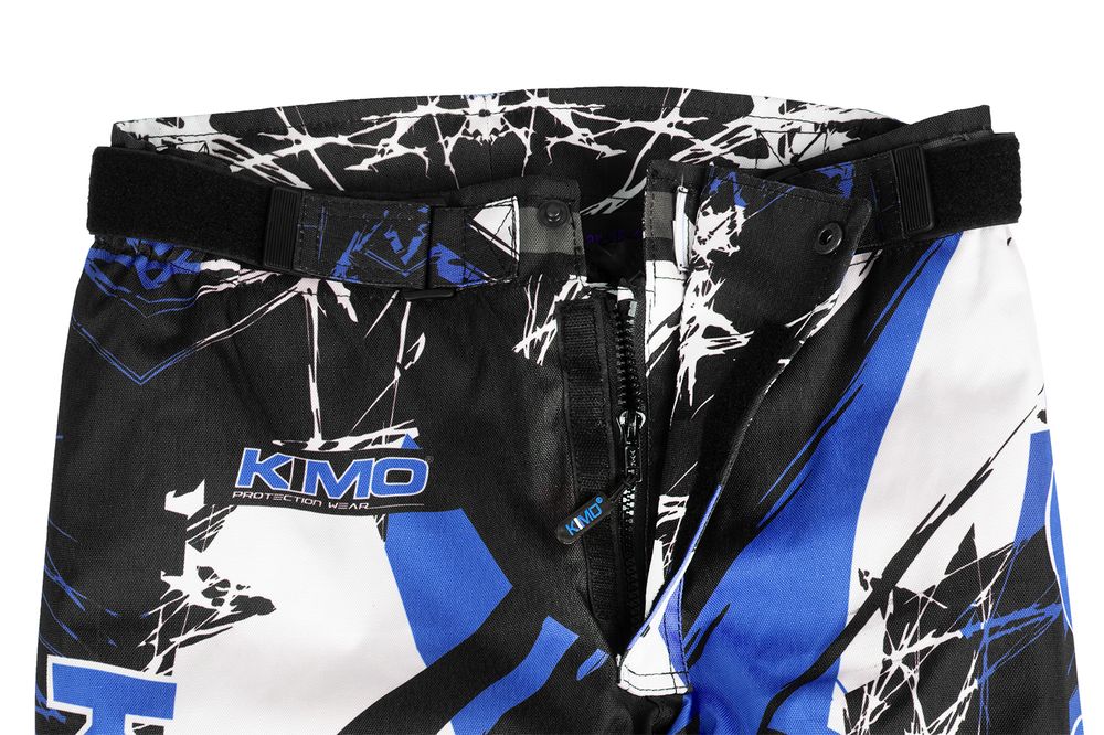 KIMO motocrossbukse barn med beskyttere blå
