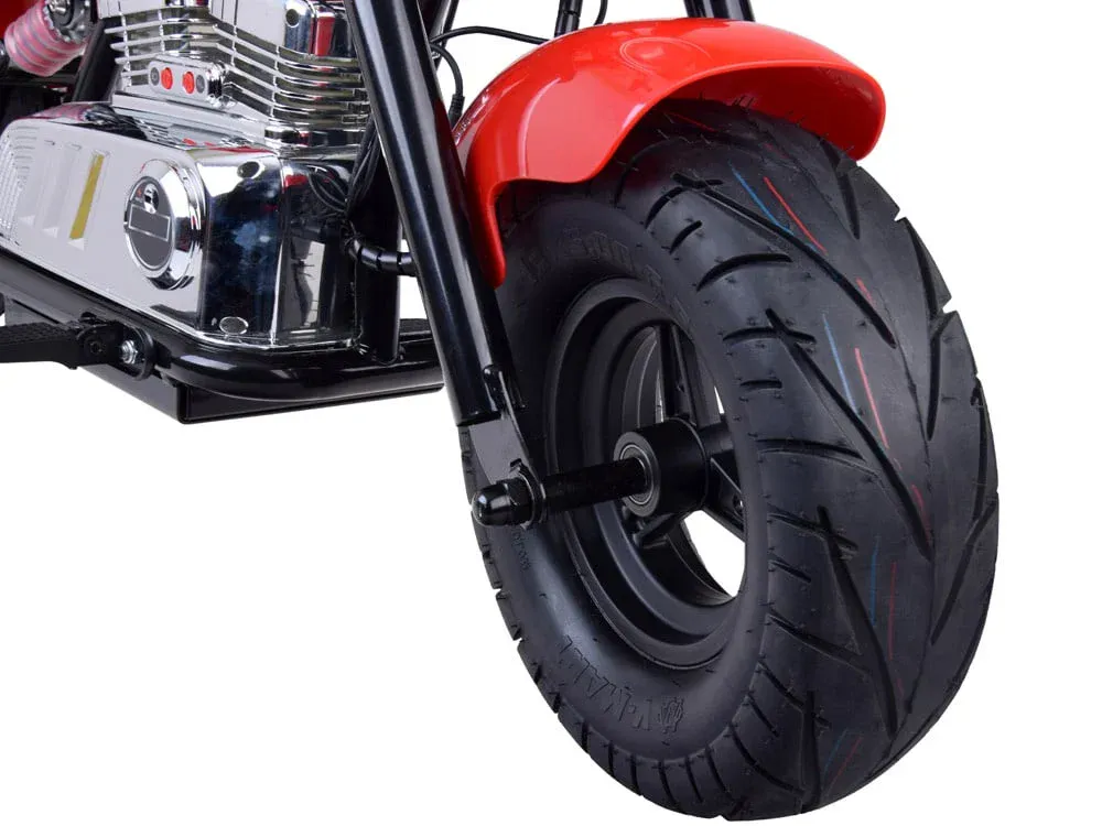 Elektrisk motorsykkel Old-School 300W 24V – Rød