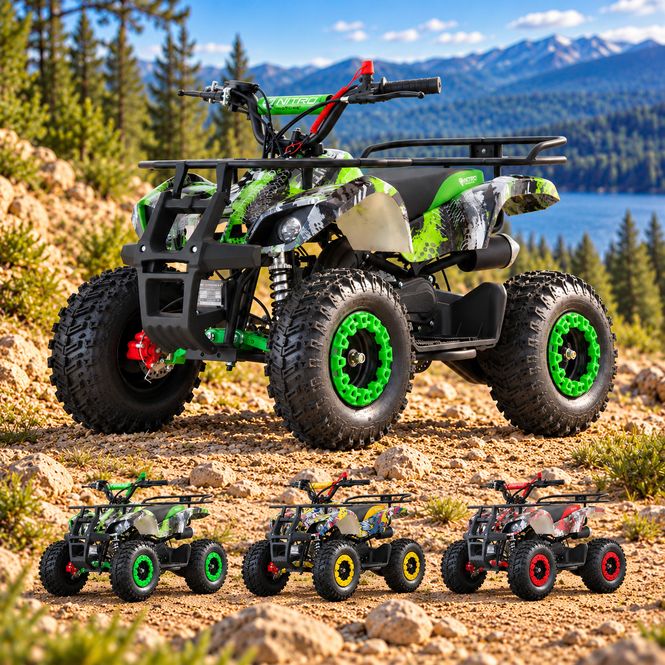 Hovedbilde Nitro Torino 49cc barne-ATV Snowy L 6