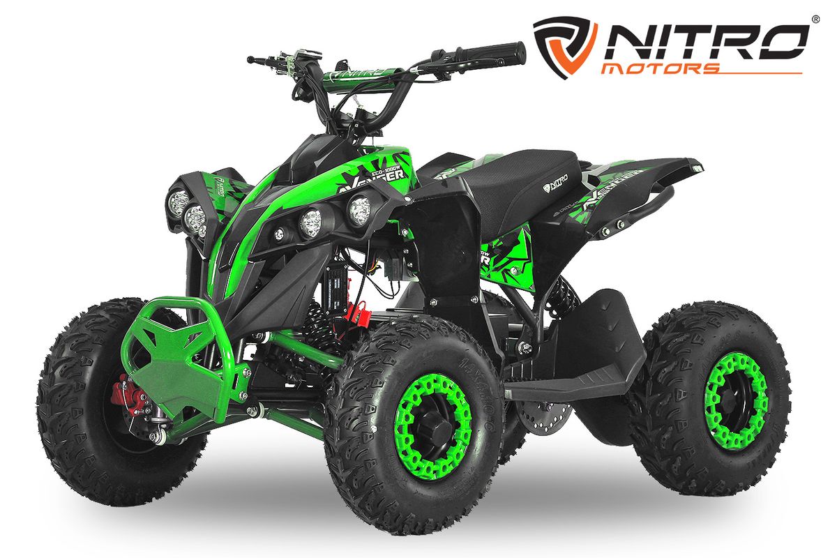 Avenger 1200W ATV med Snowy-dekk og LED-lys