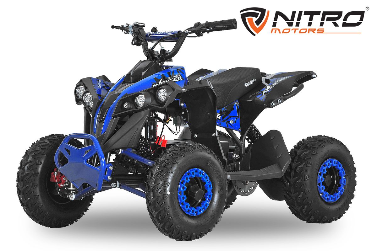Avenger 1200W ATV med Snowy-dekk og LED-lys