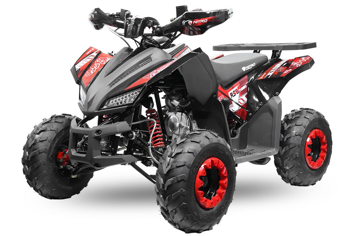 Rizzo 125cc ATV m/LED, revers og alarm – 7” dekk