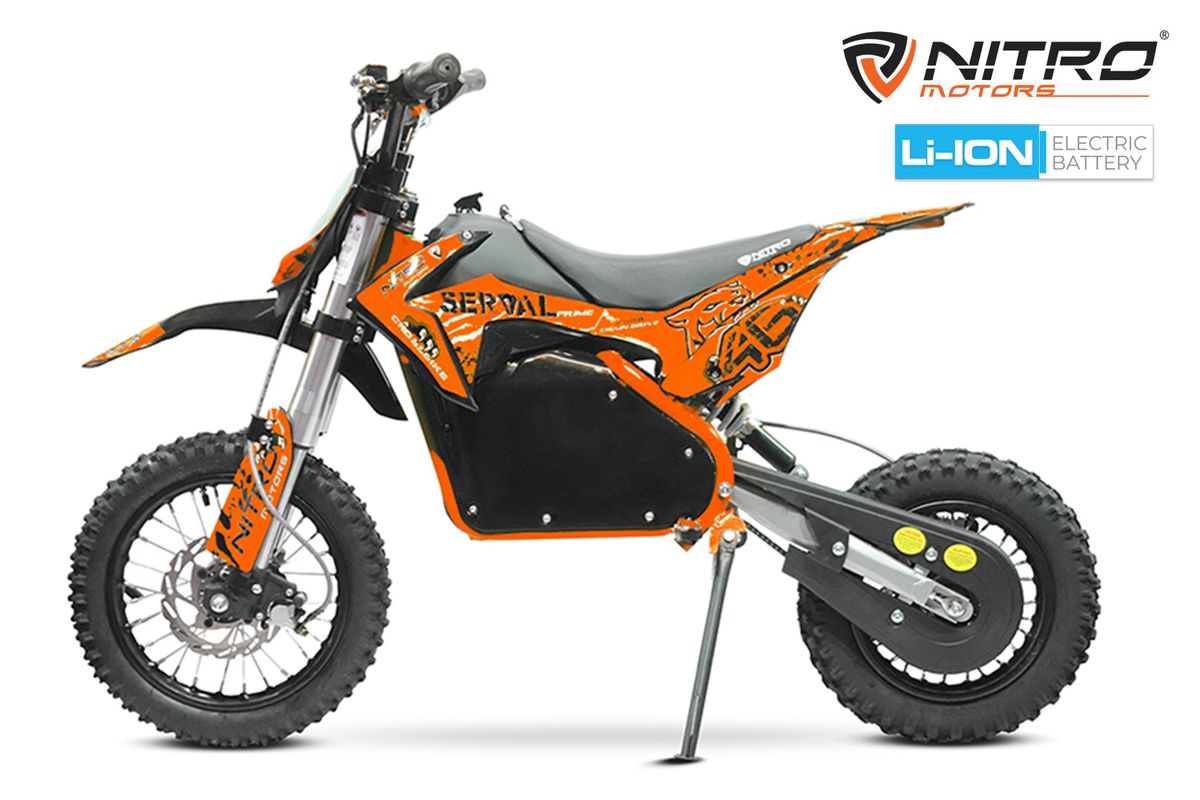Nitro Serval 1200W el-dirt bike for barn Li-ion
