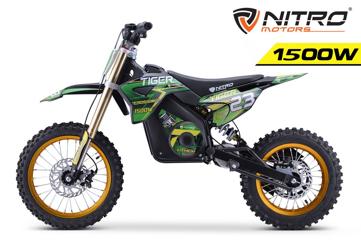 Tiger Eco 1500W el-dirtbike lithium 14/12