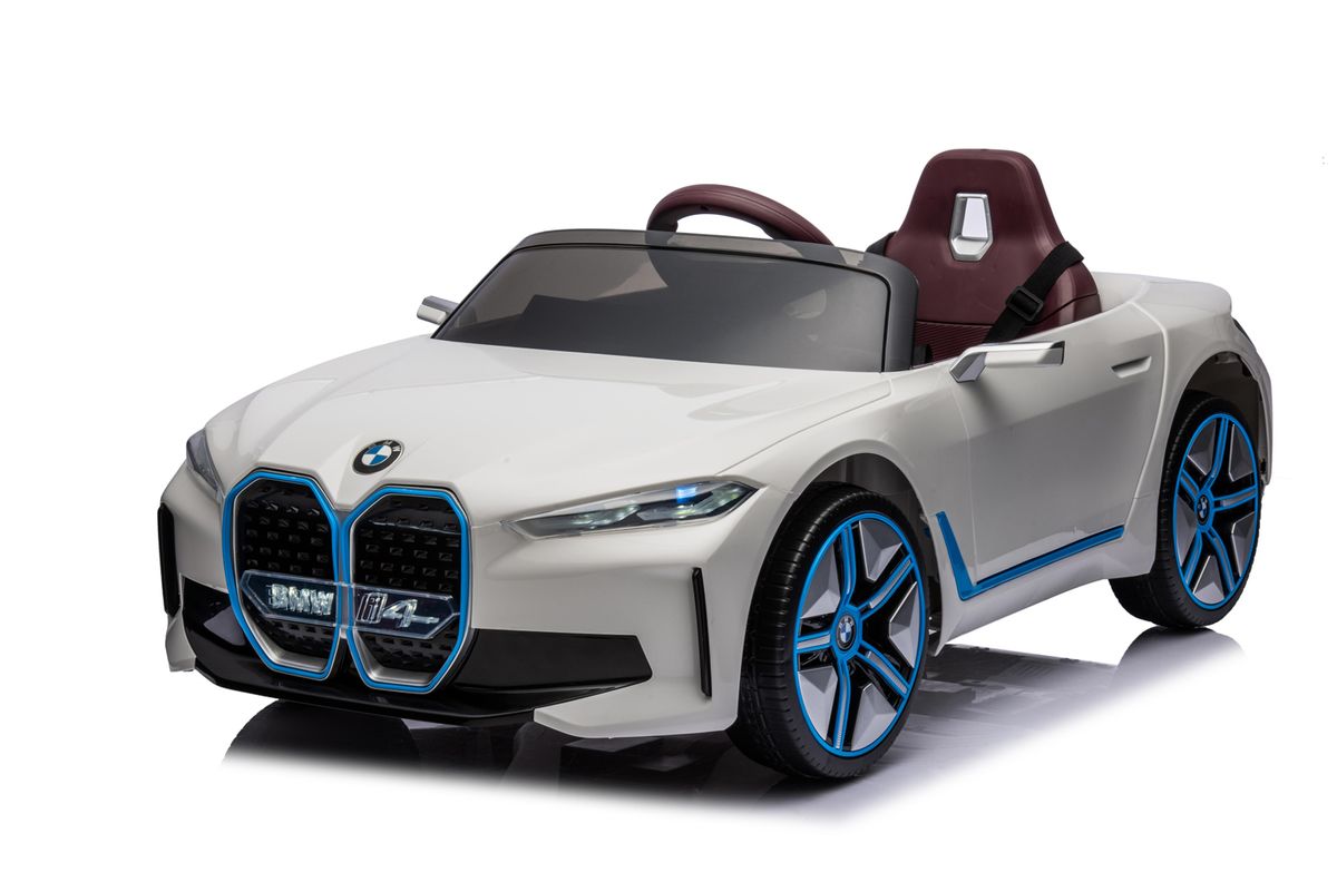 BMW i4 elektrisk barnebil 12V med fjernkontroll