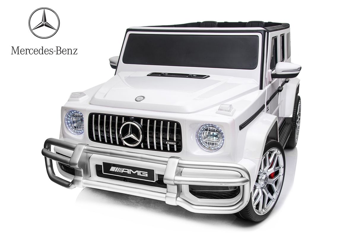 Mercedes G63 AMG barnebil 12V 4x4 med fjernkontroll og 2 seter