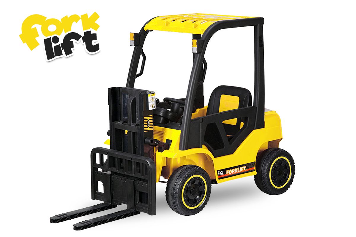 Kidix Forklift gaffeltruck elbil 12V 35W med pall