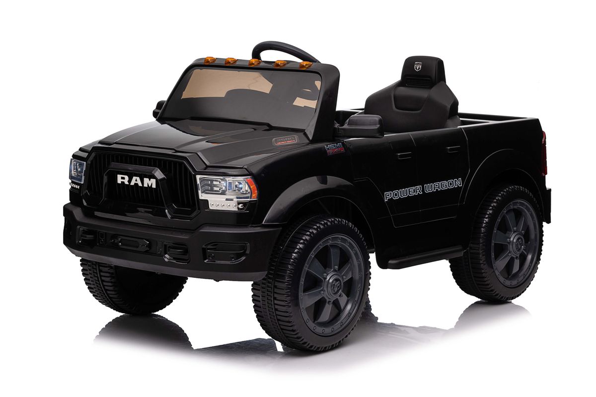 Dodge RAM elbil barn 12V med lys og fjernkontroll