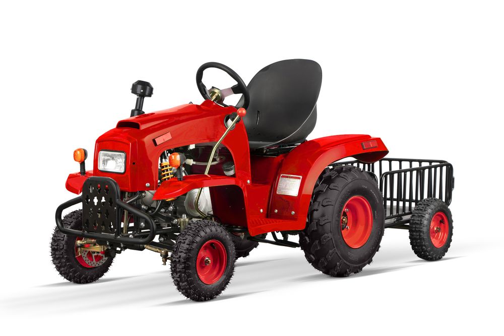 Nitro Motors 110cc barnetraktor med tilhenger el-start